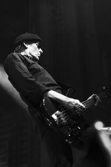 Paul Gray, The Damned live at Alexandra Palace, London, Apr 2023. Creator: Annapaola Marchesani