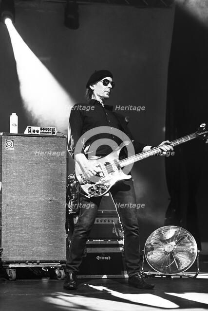 Paul Gray, The Damned live at Alexandra Palace, London, Apr 2023. Creator: Annapaola Marchesani.