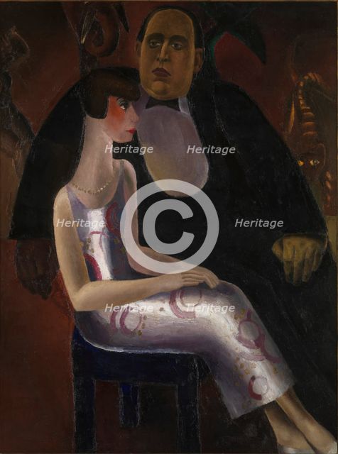 Paul-Gustave van Hecke and His Wife Norine De Schrijver, 1923. Creator: Frits van den Berghe.