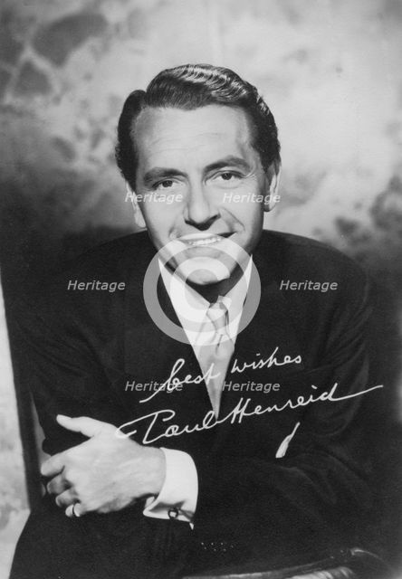 Paul Henreid (1908-1992), Austrian-born American actor and director, c1940s. Artist: Unknown