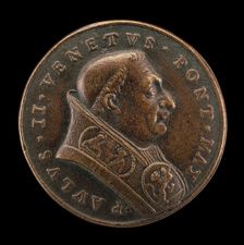 Paul II (Pietro Barbo, 1417-1471), Pope 1464 [obverse], 1667/1682. Creator: Girolamo Paladino