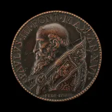 Paul III (Alessandro Farnese, 1466-1549), Pope 1534 [obverse], 1549. Creator: Gian Federigo Bonzagna