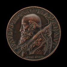 Paul III (Alessandro Farnese, 1466-1549), Pope 1534 [obverse], 1549. Creator: Gian Federigo Bonzagna