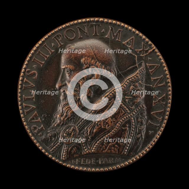 Paul III (Alessandro Farnese, 1466-1549), Pope 1534 [obverse], 1549. Creator: Gian Federigo Bonzagna.