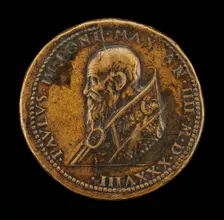 Paul III (Alessandro Farnese, 1468-1549), Pope 1534 [obverse], 1538. Creator: Leone Leoni