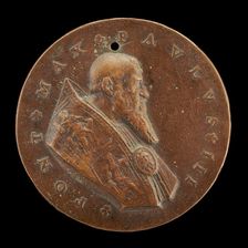 Paul III (Alessandro Farnese, 1468-1549), Pope 1534 [obverse], c. 1540. Creator: Unknown