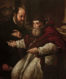 Paul III with a prelate, between c1539 and c1600. Creator: Unknown