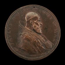 Paul IV (Gian Pietro Carafa, 1476-1559), Pope 1555 [obverse], 1556. Creator: Giovanni Antonio de Rossi
