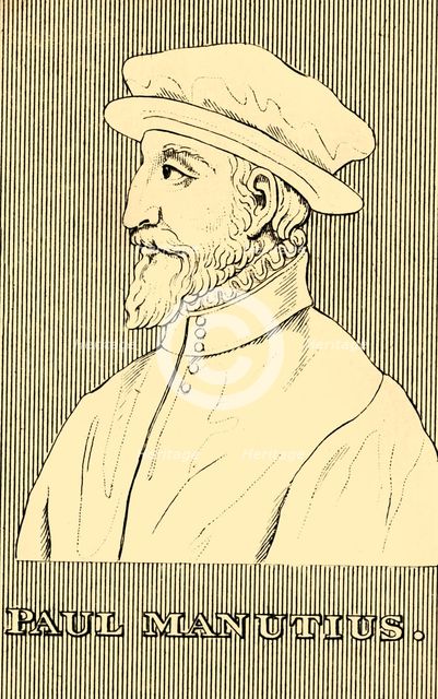 'Paul Manutius', (1512-1574), 1830. Creator: Unknown.