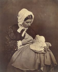 [Paul Nadar at the Breast of His Wet Nurse], 1856. Creator: Nadar