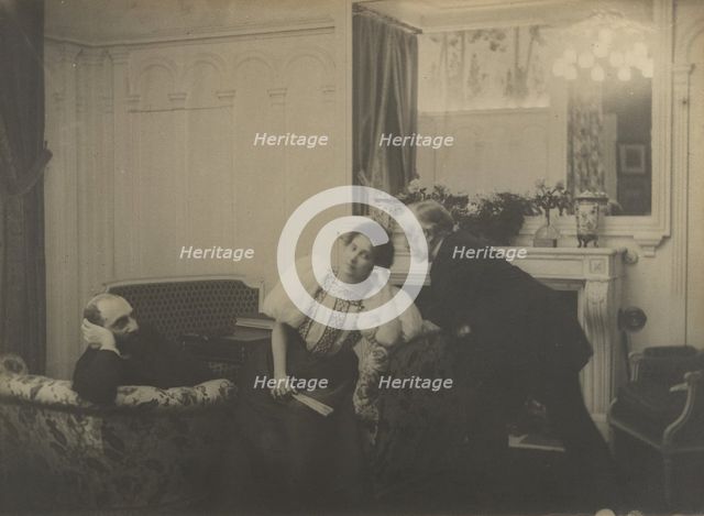 Paul Poujaud, Mme. Arthur Fontaine, and Degas, 1895. Creator: Edgar Degas.