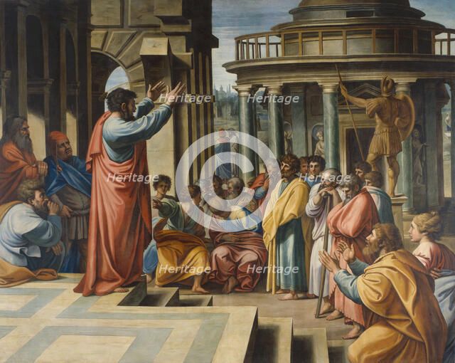 Paul preaching in the Areopagus, 1729-31. Creator: Sir James Thornhill.
