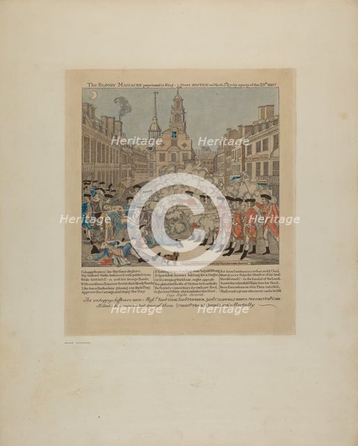 Paul Revere Print, 1940. Creator: Archie Thompson.