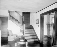 Paul Reynolds residence, stairway, Scarsdale, N.Y., between 1900 and 1915. Creator: William H. Jackson