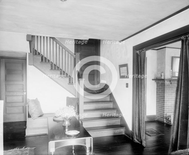 Paul Reynolds residence, stairway, Scarsdale, N.Y., between 1900 and 1915. Creator: William H. Jackson.