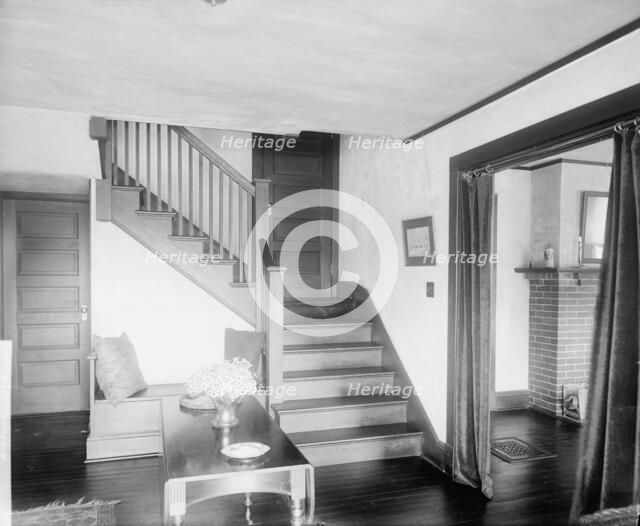 Paul Reynolds residence, stairway, Scarsdale, N.Y., between 1900 and 1915. Creator: William H. Jackson.