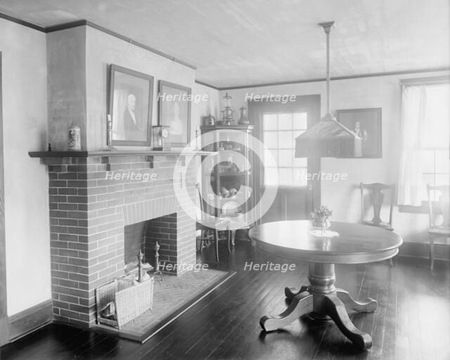 Paul Reynolds residence, room with fireplace, Scarsdale, N.Y., between 1900 and 1915. Creator: William H. Jackson.