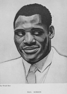 Paul Robeson, 1925-03. Creator: Winold Reiss