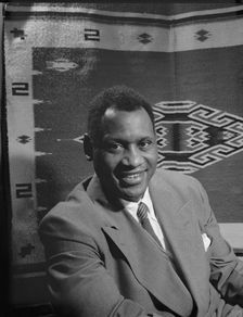 Paul Robeson, baritone, Washington, D.C, 1942. Creator: Gordon Parks