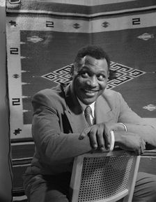 Paul Robeson, baritone, Washington, D.C, 1942. Creator: Gordon Parks