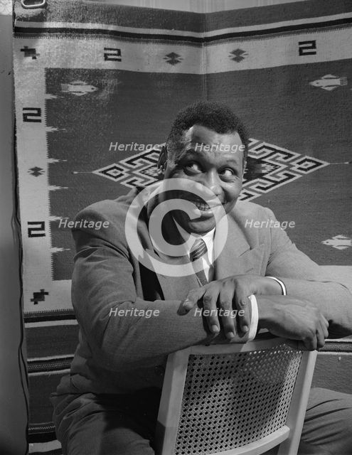 Paul Robeson, baritone, Washington, D.C, 1942. Creator: Gordon Parks.