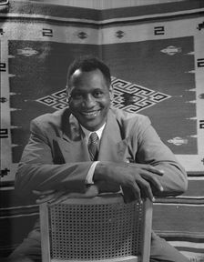 Paul Robeson, baritone, Washington, D.C, 1942. Creator: Gordon Parks