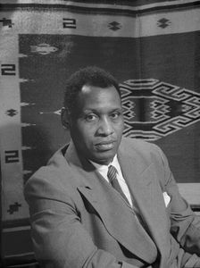 Paul Robeson, baritone, Washington, D.C, 1942. Creator: Gordon Parks
