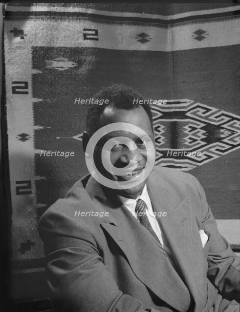 Paul Robeson, baritone, Washington, D.C, 1942. Creator: Gordon Parks.