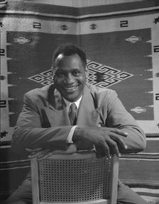 Paul Robeson, baritone, Washington, D.C, 1942. Creator: Gordon Parks