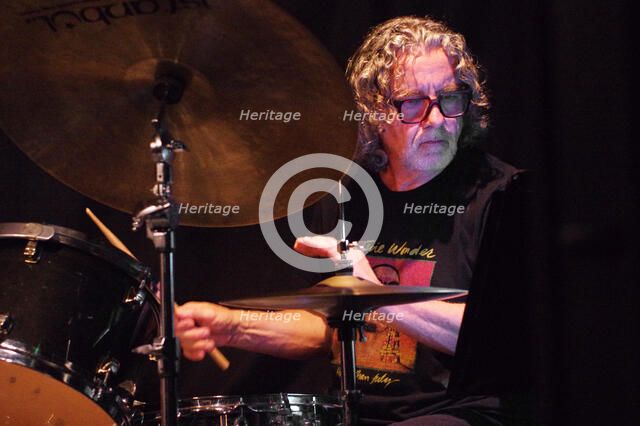 Paul Robinson, Rachel Sutton Quartet, Verdict Jazz Club, Brighton, East Sussex, 24 Sept 2022. Creator: Brian O'Connor.