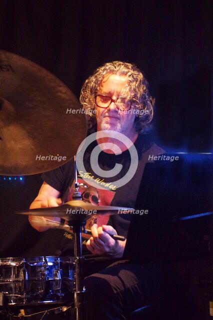 Paul Robinson, Rachel Sutton Quartet, Verdict Jazz Club, Brighton, East Sussex, 24 Sept 2022. Creator: Brian O'Connor.