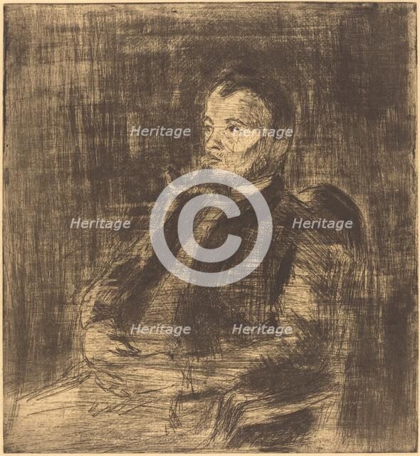 Paul Signac (Portrait de Paul Signac), c. 1890. Creator: Camille Pissarro.