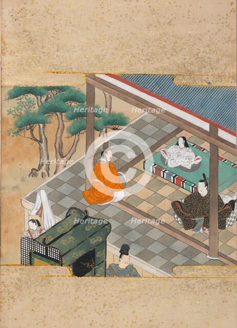 Paulownia Court (Kiritsubo), Chapter 1 from the "Tale of Genji" (Genji monogatari), Mid of 17th cent Creator: Anonymous.