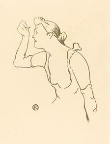 Paula Brébion, 1893. Creator: Henri de Toulouse-Lautrec