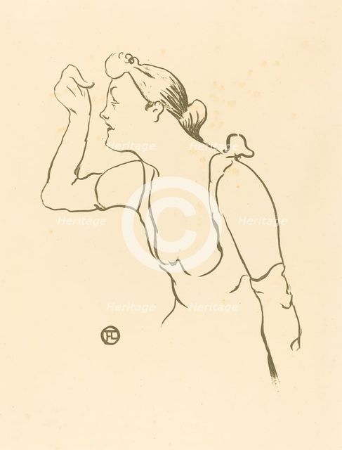 Paula Brébion, 1893. Creator: Henri de Toulouse-Lautrec.