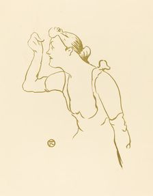 Paula Brébion, 1893. Creator: Henri de Toulouse-Lautrec