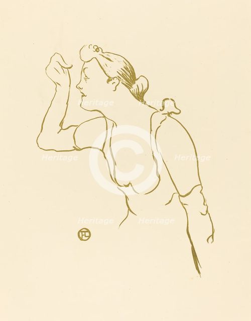Paula Brébion, 1893. Creator: Henri de Toulouse-Lautrec.