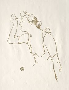 Paula Brébion, 1893. Creator: Henri de Toulouse-Lautrec (French, 1864-1901)