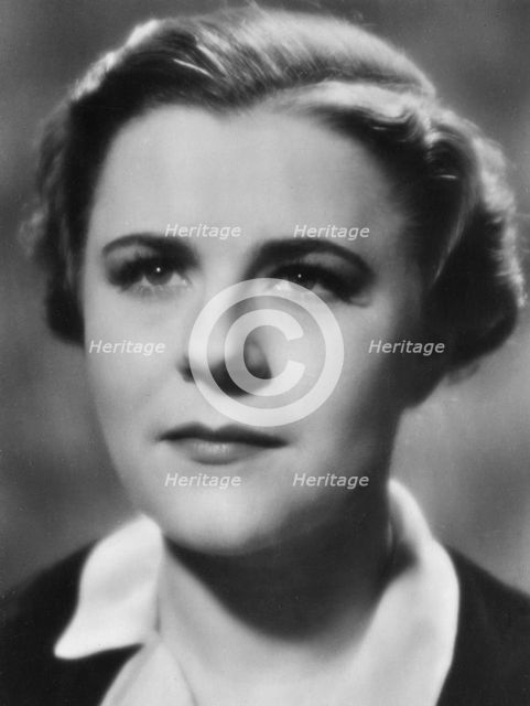 Paula Wessely, Austrian actress and film star, 20th century. Artist: Unknown