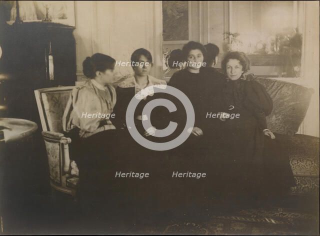 Paule Gobillard, Jeannie Gobillard, Julie Manet, and Geneviève Mallarmé, 1895. Creator: Edgar Degas.