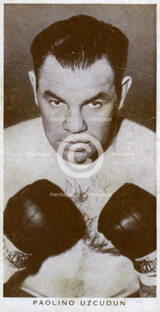 Paulino Uzcudun, Spanish boxer, 1938. Artist: Unknown