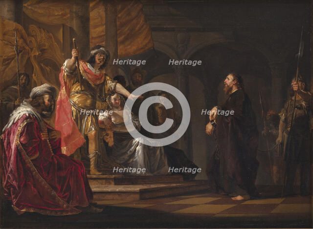 Paulus the Apostle defending himself at the Trial in Caesarea, 1648-1652. Creator: Nikolaus Knüpfer.