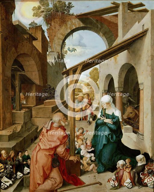 Paumgartner altarpiece, central panel: The Nativity of Christ, after 1503. Creator: Dürer, Albrecht (1471-1528).