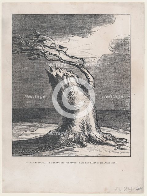 Pauvre France!, 1871.  Creator: Honore Daumier.