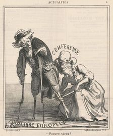 Pauvre vieux!, 19th century. Creator: Honore Daumier