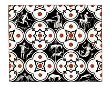 Pavement, 12th century, (1843).Artist: Henry Shaw