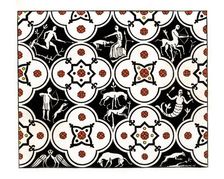 Pavement, 12th century, (1843).Artist: Henry Shaw