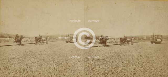 Paving of Lenox Ave. no. of Central Park., c1850-1930. Creator: Unknown.