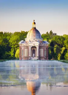 Pavilion and Long Water at Wrest Park Gardens, Silsoe, Berkshire, c2000-c2017. Artist: Matt Munro