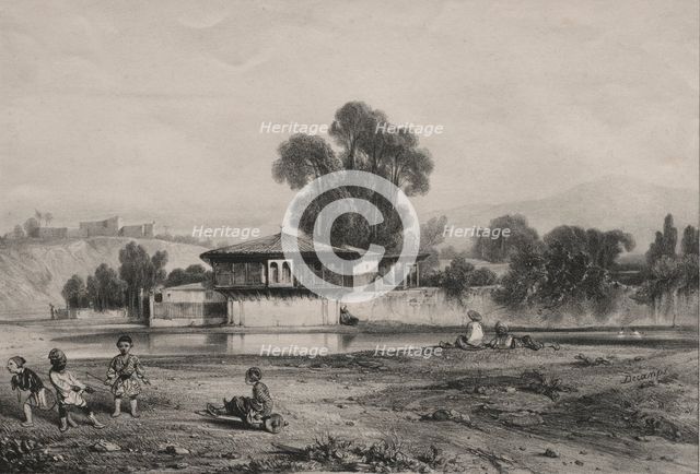 Pavilion at the Edge of a River. Creator: Alexandre-Gabriel Decamps (French, 1803-1860).